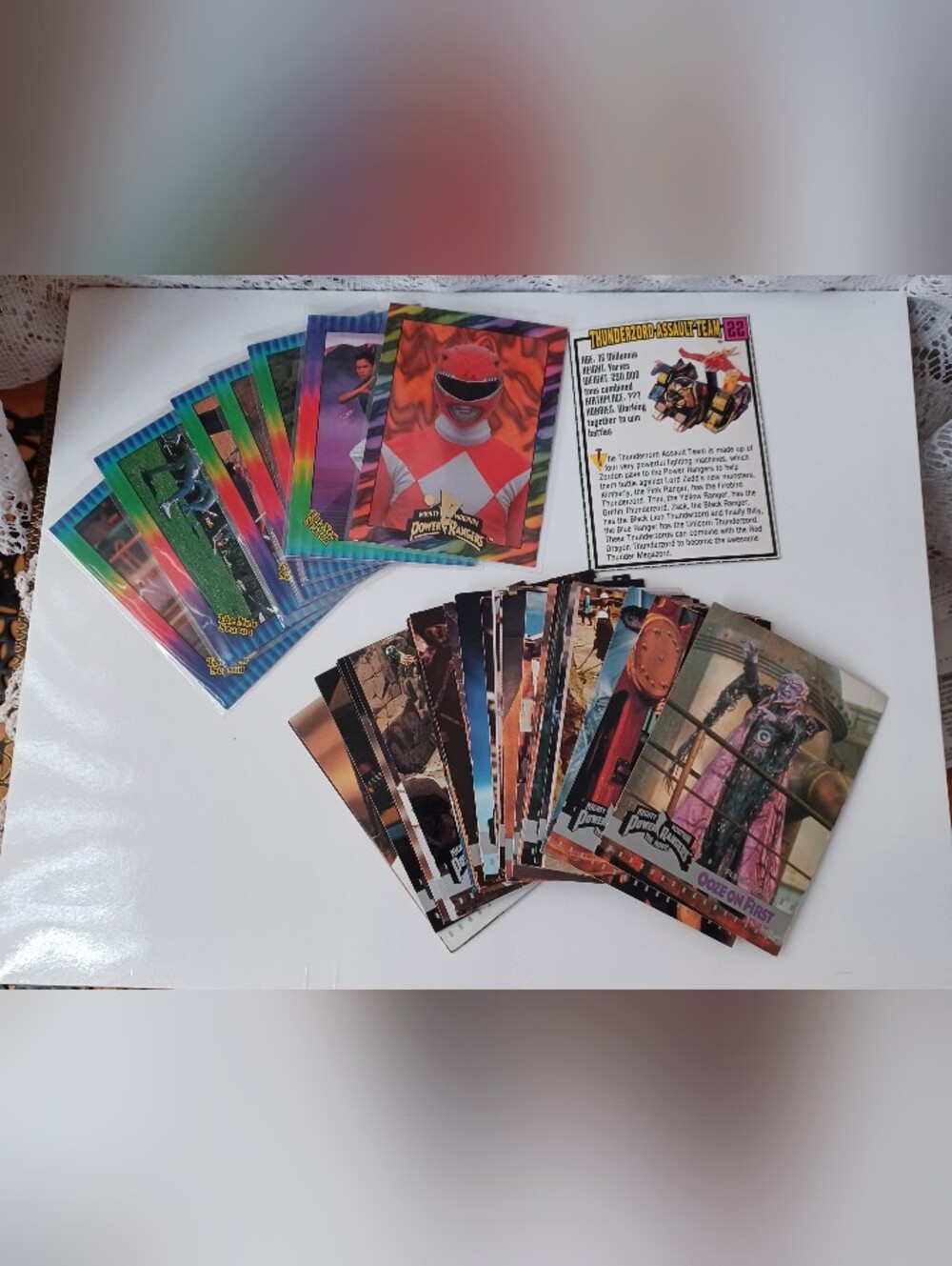 1995 SABAN MIGHTY MORPHIN POWER RANGERS THE NEW SEASON & THE MOVIE TRADING CARDS